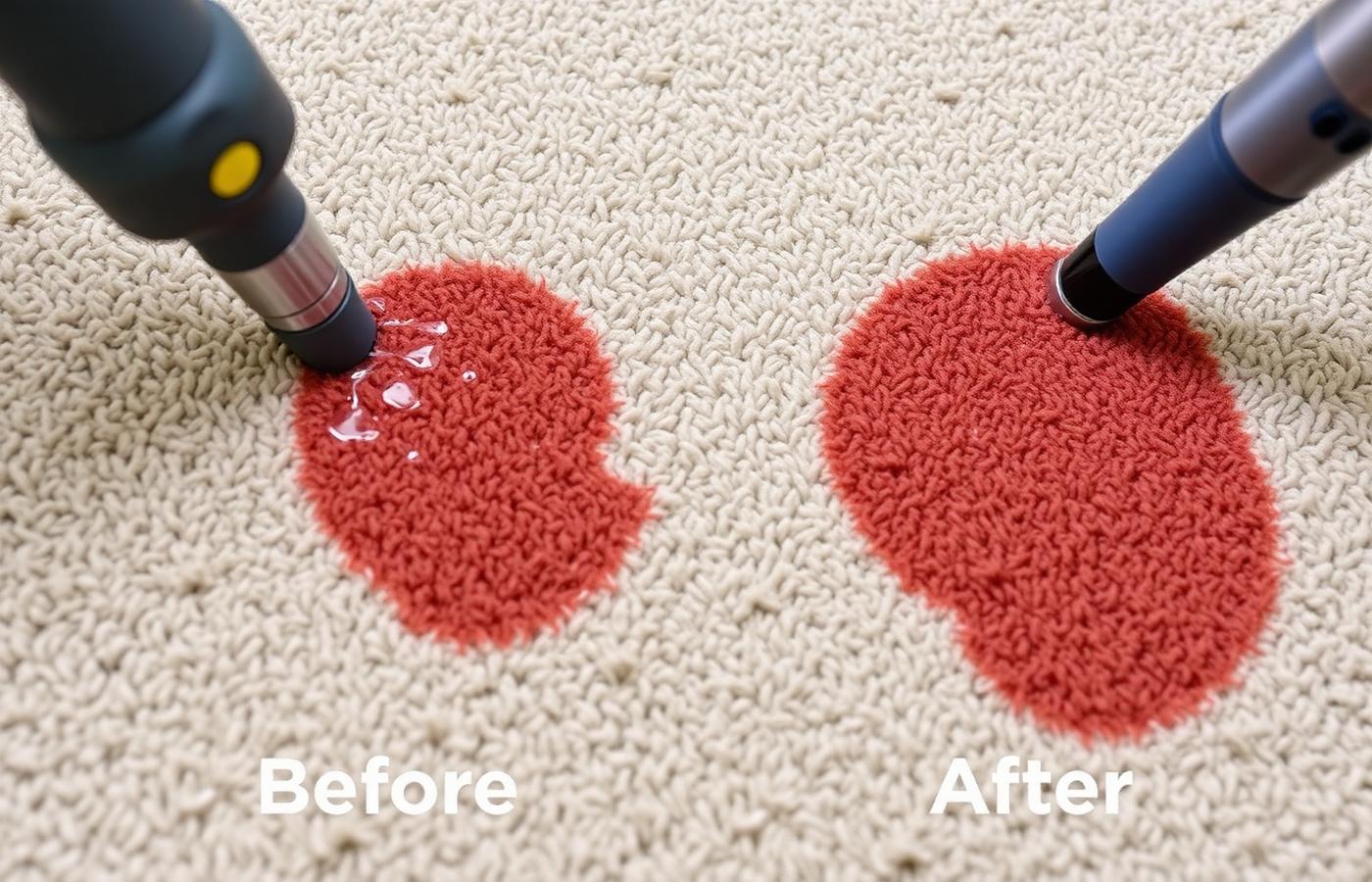 Carpet stain removal in a Dickinson, North Dakota home